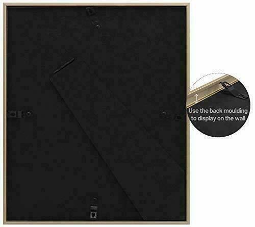 8x10 Gold Aluminum Metal Frame Ivory Mat Easel Stand for Two 4x6 Photos Pictures - Picture 3 of 8