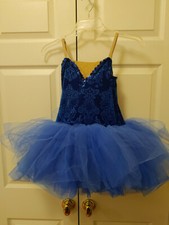 Girl A Wish Come True Brillante Short Blue Tutu Ballet Dance Costume 15826 LC