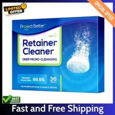 Retainer Cleaner Tablets & Denture Cleaning Tablets for Dental Appliances NEW!!!