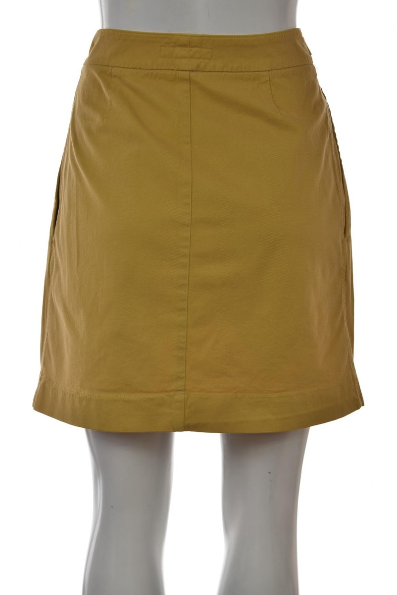 美品★ CHLOE A LINE SKIRT See By Chloe Skirt Size 4 Yellow Solid Above Knee Cotton A