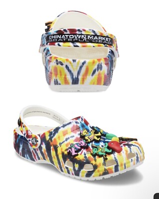 mens crocs shoes chinatown market x crocs grateful dead