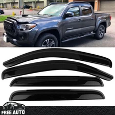 For 16-23 Toyota Tacoma Double Cab Window Visor Rain Deflector Guard 4PCS Set