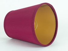 Aufsteckschirm Klemmschirm weinrotrot gold  elegant Kronleuchter Tischlampe rot