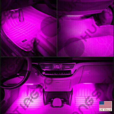 RGB LED Interior Light Kit For Cars - Under Dash, Footwell, Seats With Remote 11 thumbnail image