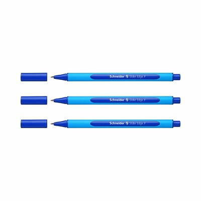 Schneider Kugelschreiber Slider Edge F 3er-Set blau