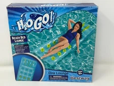 Bestway H2O Go Beach Bed Lounge Swimming Pool Float Blue/Green
