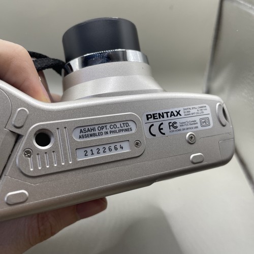 Pentax Digital Camera EI-200 2.1MP Silver Tested + Box And Memory Cards - Picture 12 of 22