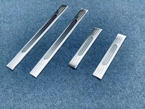 Door Sill Protector For 2024 Nissan X-Trail Accessories Steel Scuff Plate Trim - Picture 7 of 11