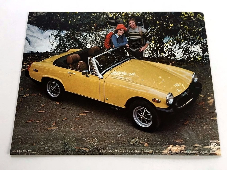 1976 MG Midget Original Car Sales Brochure Catalog - Convertible Foto 3 de 3