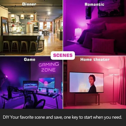 2X LAMPADA LED RGB+W E27 BLUETOOTH SMART APP LAMPADINA 16 COLORI IOS ANDROID - Foto 9 di 9