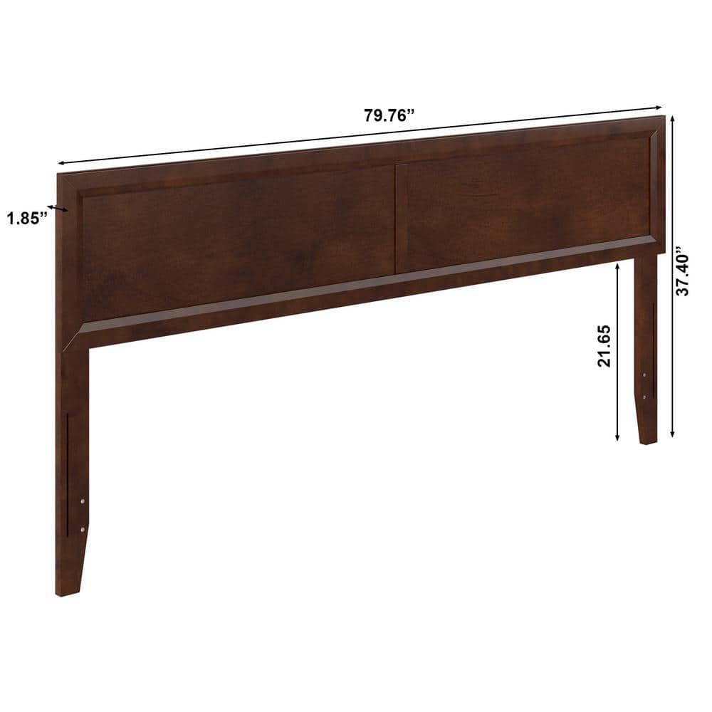 AFI Walnut Brown Solid Wood King Size Headboard 79.76