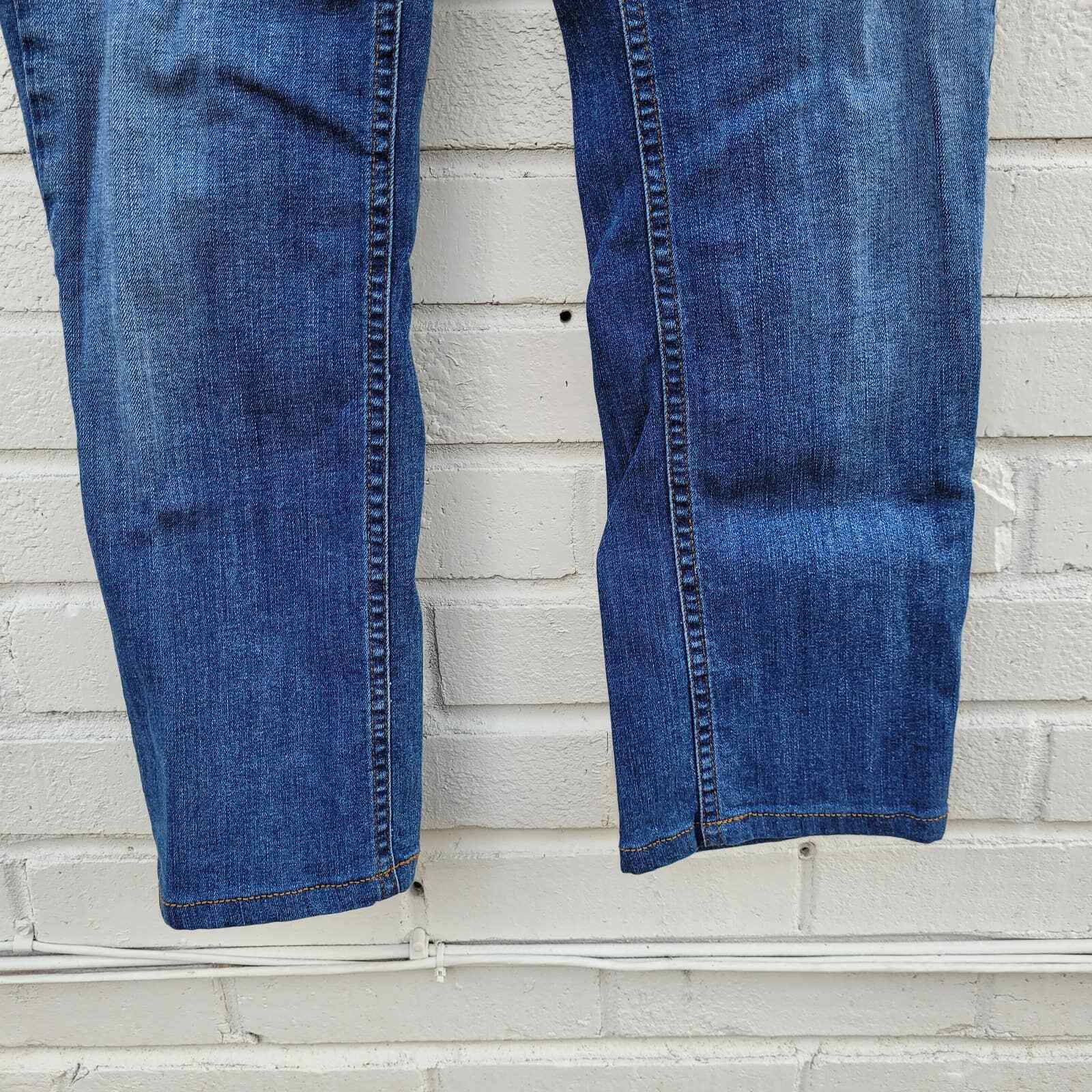 Massimo Dutti Regular Fit Skinny Ankle Jeans, Mid Rise, Medium Wash, Size 6/28 thumbnail 4