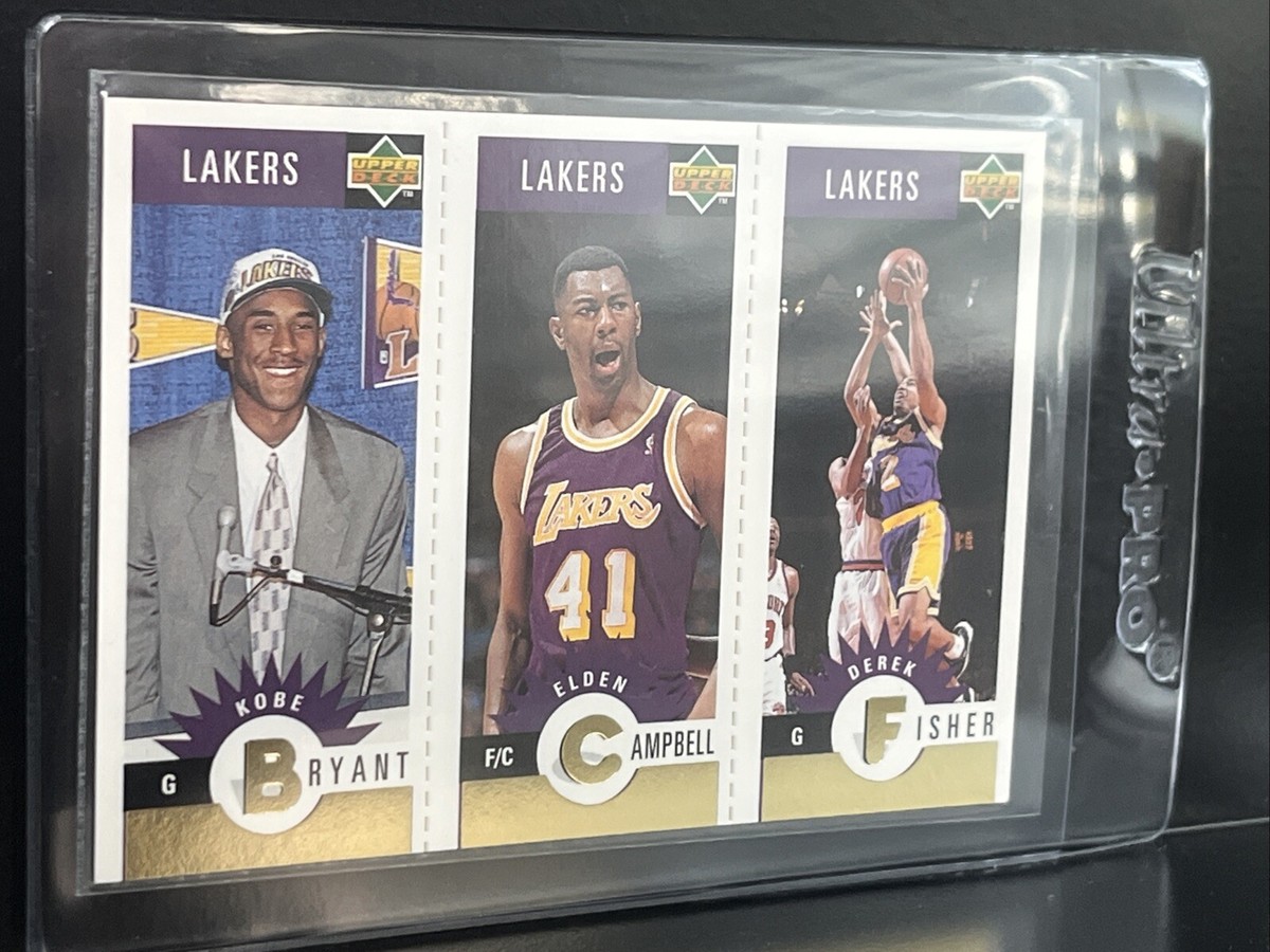 KOBE BRYANT ROOKIE 1996-97 UPPER DECK GOLD COMBO CARD #L1 LAKERS