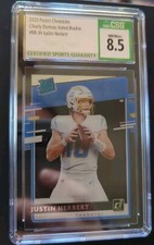2020 Chronicles Clearly Donruss Rated Rookie #RR-JH Justin Herbert CSG 8.5 NM+