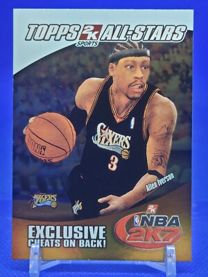 2006-07 Topps 2K7 All-Stars Allen Iverson #1 HOF