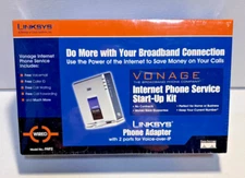 Linksys Vonage Internet Phone Service Start-Up Kit - Phone Adapter 2 Port