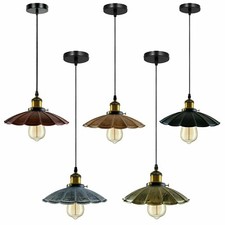 Vintage Hängelampe Pendelleuchte Deckenlampe Retro Metall Industrie Design E27