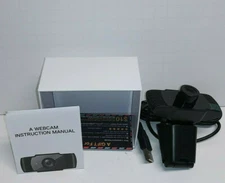 GESMA Full HD 1080P 30fps Webcam Camera with Microphone 1920x1080 Plug & Play