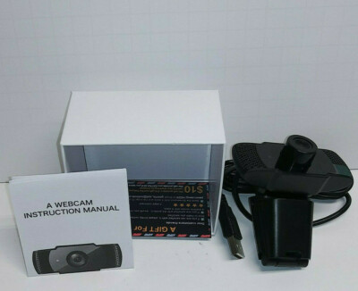 GESMA Full HD 1080P 30fps Webcam Camera with Microphone 1920x1080 Plug & Play