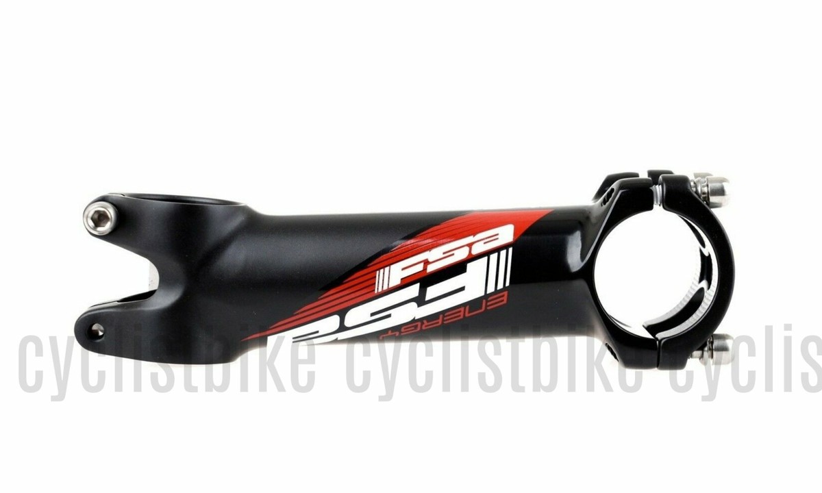 FSA Energy ALUMINUM Road/MTB Stem x 110mm 6D) Black/Red OS