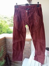 Pantaloni donna Datch Gym Pilates bordeaux con coulisse 100% Co nuovo taglia XL 