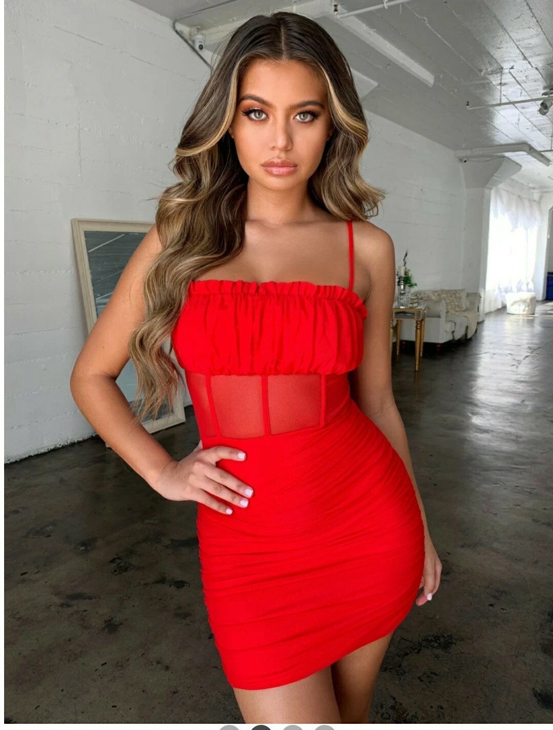 ebay red dress