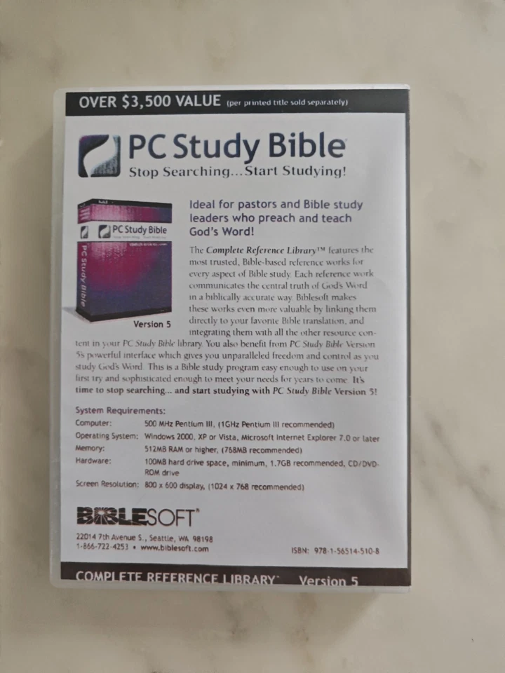 Biblesoft 2014 - PC Study Bible COMPLETE REFERENCE LIBRARY DVD ROM Version 5.2 - Image 3 of 4
