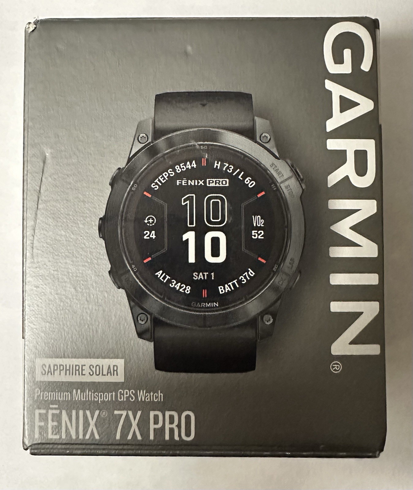Garmin Fenix 7X Pro Unisex Sapphire Solar GPS Smartwatch - Carbon Gray...