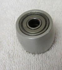 1-3/16" ALUMINUM FLAT BELT PULLEY- 15/16" WIDE WITH A 5/16" HUB WITH BEARINGS