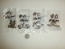 100 Count Net Craft #0 Colorado 9/16" Hammered Nickel Spinner Blade Lure - NOS