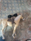 Vintage 1967 Marx THUNDERBOLT Palomino Horse &Saddle W Accessories Johnny West