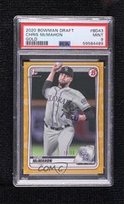 2020 Bowman Draft Gold Border 18/50 Chris McMahon #BD-43 PSA 9 MINT 00li