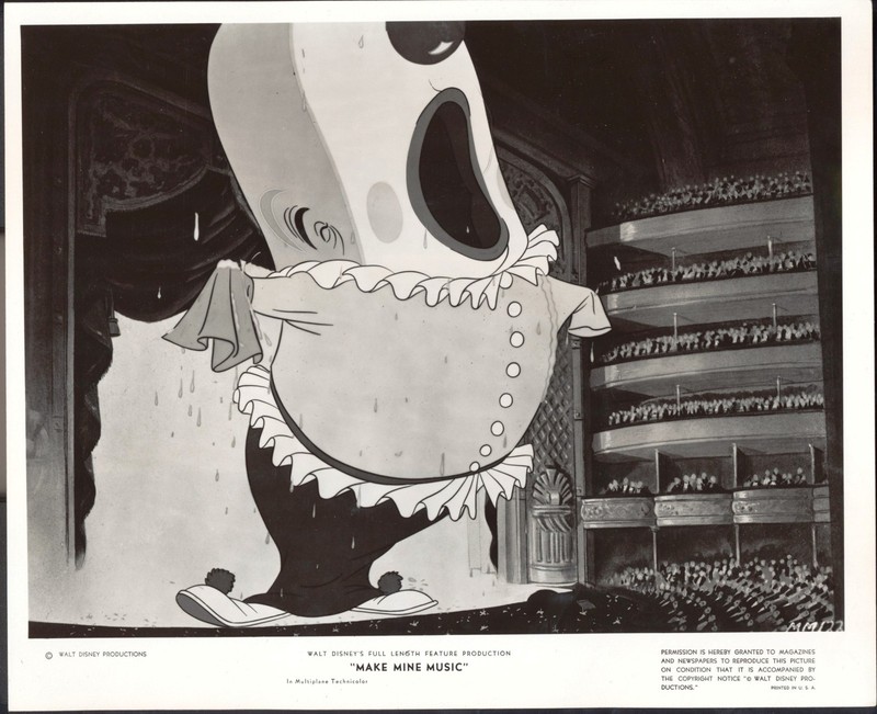 Make Mine Music WIllie the Whale B/W Press Photo Walt Disney Productions 1968?