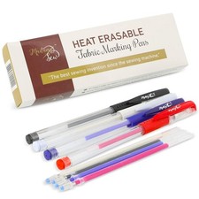 Heat Erasable Fabric Marking Pens for Sewing and Quilting Fabric Markers fo...