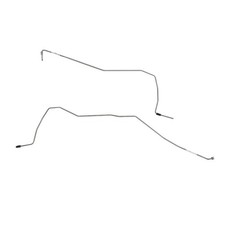 Fits Gmc Sierra 07-13 Rear Axle Brake Lines Rear Drum Stainless Tra0704ss-cpp