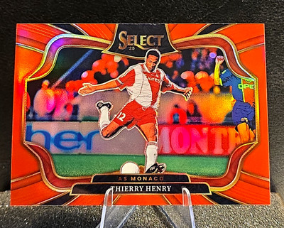 2025-26 Select Ligue 1 Thierry Henry AS Monaco Field RED Prizm /55 Color Match