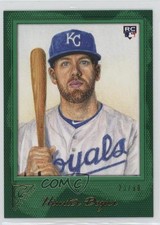 2017 Topps Gallery Green /99 Hunter Dozier #23 Rookie RC 0zg4