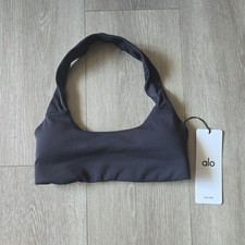 Alo Yoga Softsculpt Feel The Heat Halter Bra Size XXS Black