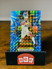 2022-23 Panini Mosaic Mosaic Reactive Blue #123 Jordan Clarkson Jazz JS