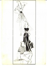 1939 Moda donna ANNI '30 Abiti da giorno e da sera *Bozzetto AUTOGRAFO (3)