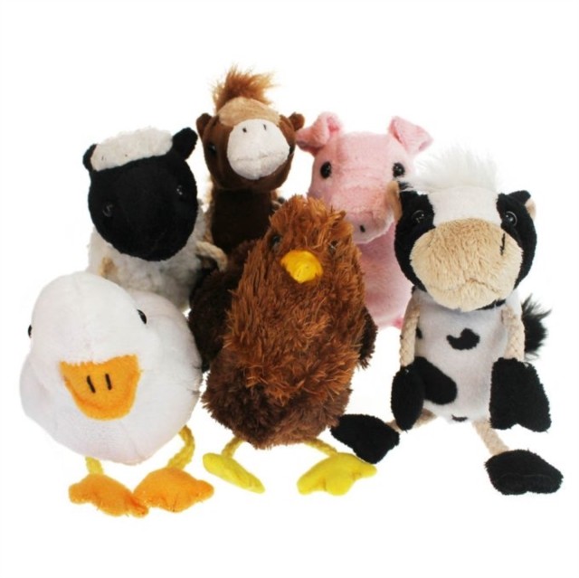 The Puppet Company Unisex Multicolor Farm Animals Set Of 6 - Finger Puppets - Image 2