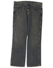 WRANGLER Mens Bootcut Jeans W36 L32 Blue Cotton AK06
