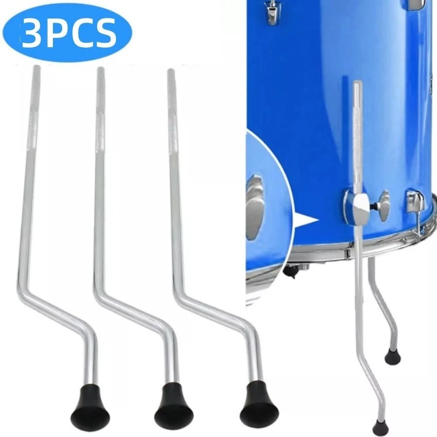 Duty 3Pcs Metal Floor Tom Drum Legs Percussion Parts Drum Parts Replacement US