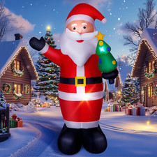 8FT Christmas Inflatable Santa Claus Outdoor Decorations, Inflatable Santa with