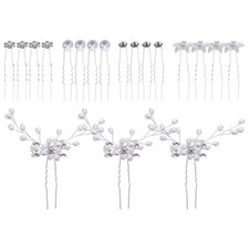 23 Pcs Wedding Rhinestone Hair Clip for Women Assorted Style Hairpins