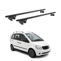 DachträGer GrundtäGer FüR Mercedes Vaneo W414 2001-2005 Alu Schwarz 2 Tlg ABE