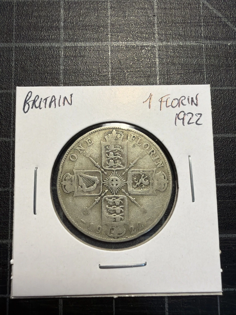 1 FLORIN 1922 ROYAUME UNI / UNITED KINGDOM [argent 1 FLORIN 1922 ROYAUME UNI / UNITED KINGDOM [argent