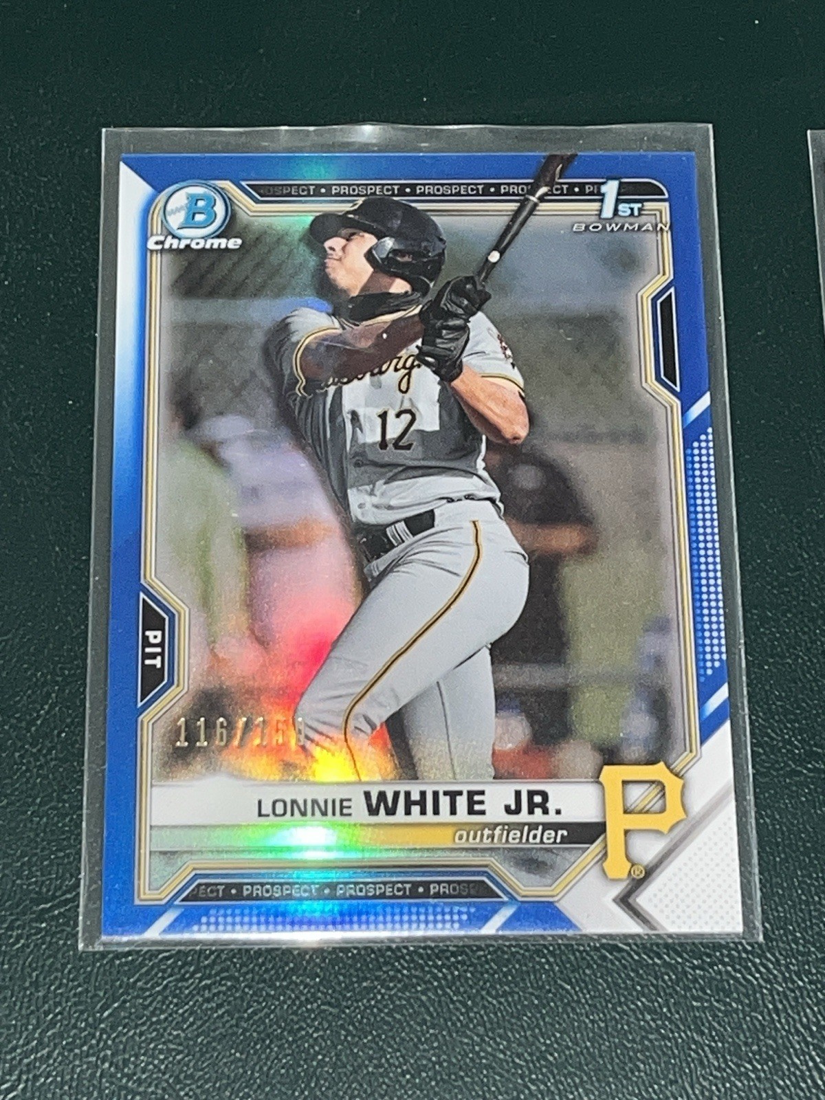 2021 Bowman Draft Chrome Lonnie White Jr BLUE /150