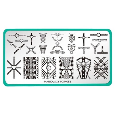 Maniology nail stamping plate MXM052 SUBSCRIPTION  LIMITED EDITION 