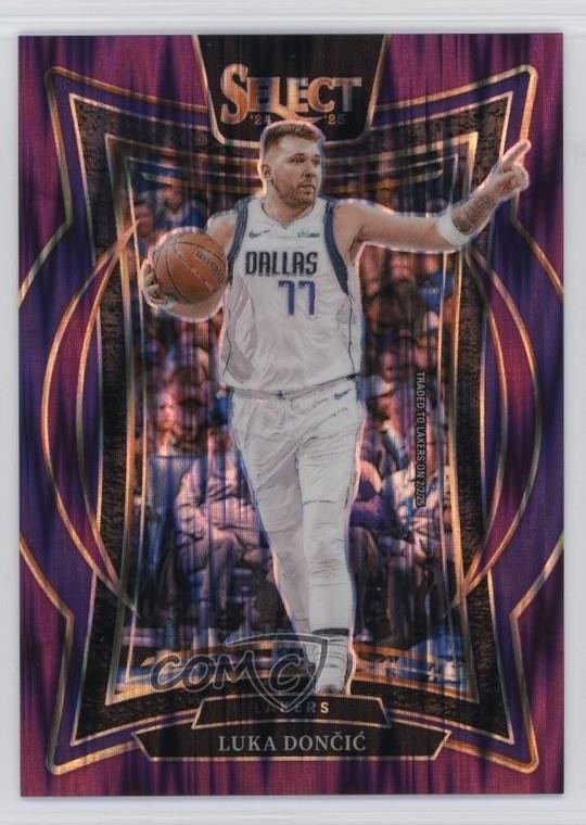 2024-25 Panini Select Concourse Purple Flash Prizm 49/249 Luka Doncic #56 0hr